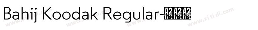 Bahij Koodak Regular字体转换